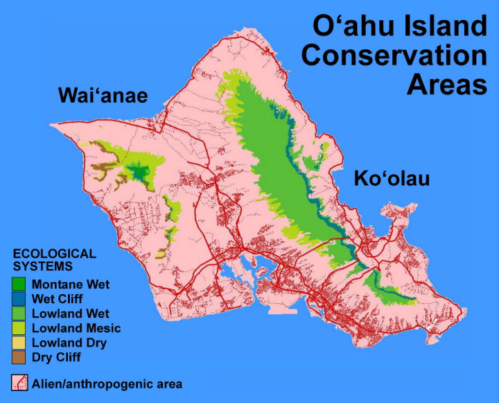 Ecological systems of the Island of O'ahu